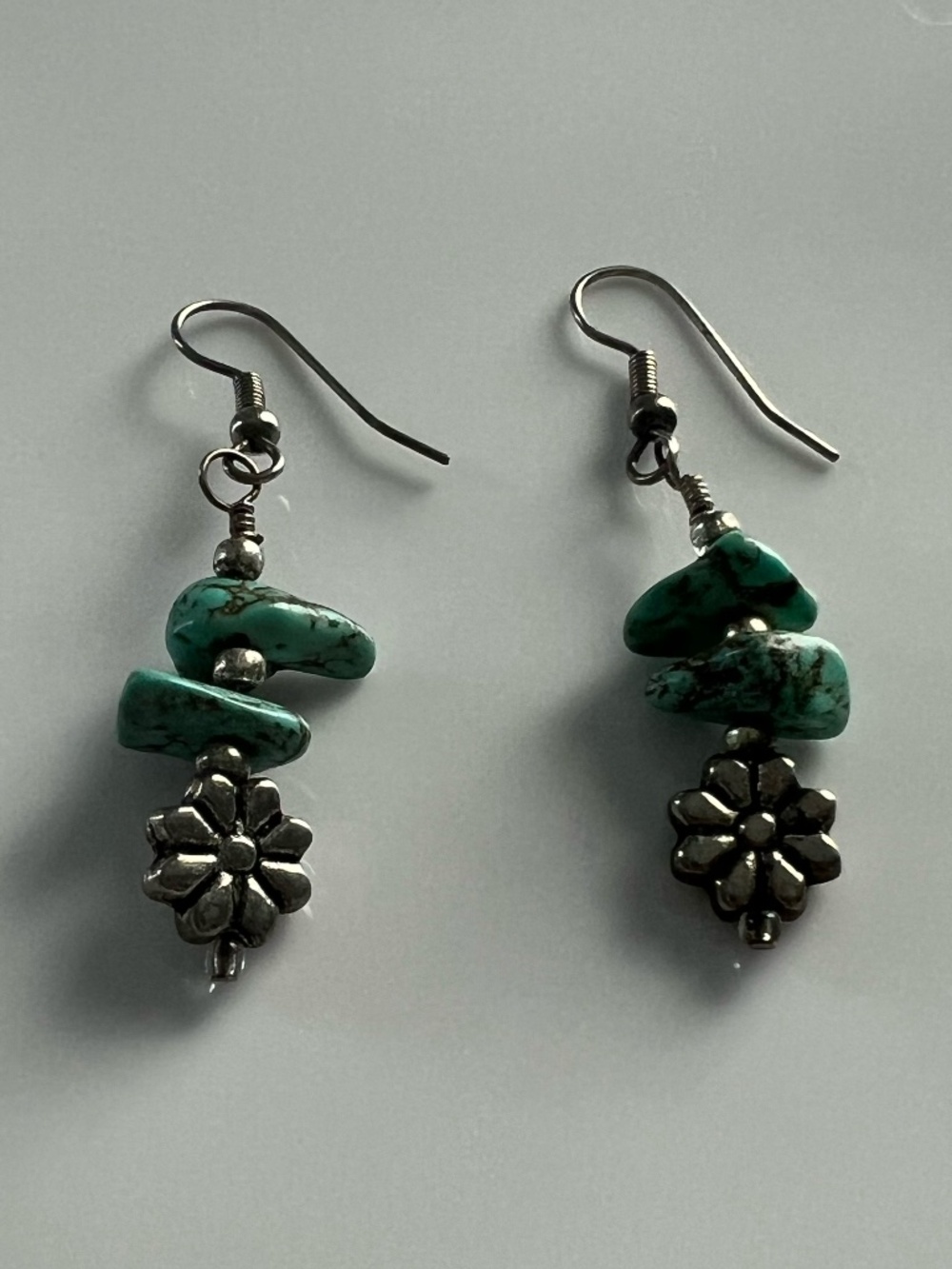 Silver & Turquoise Dangle earrings